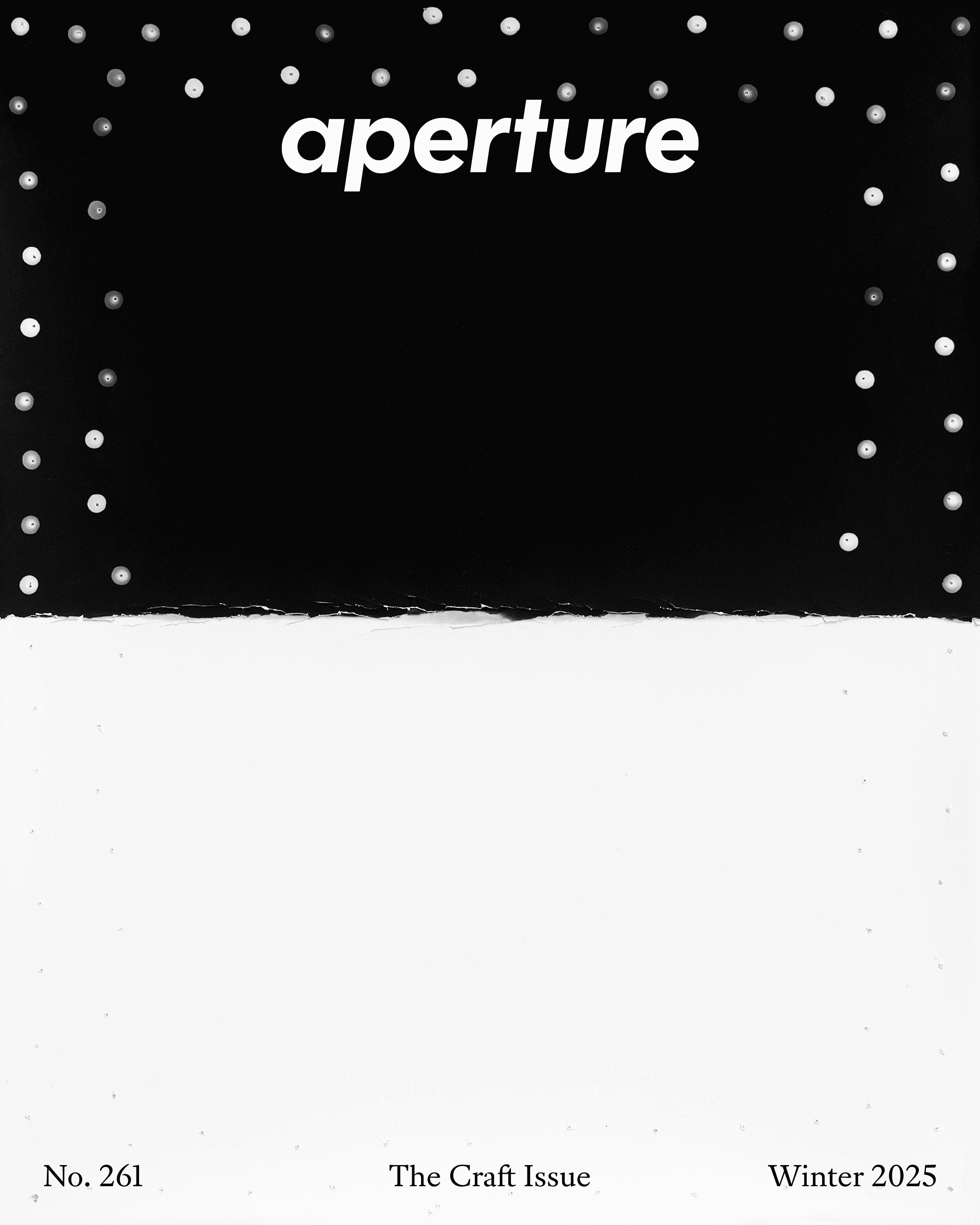 Aperture Magazine No. 261, “The Craft Issue” Cover